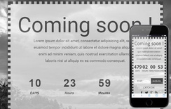 Dark Under Construction Mobile Website Template