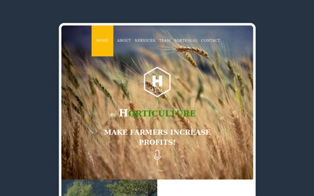 Horticulture a Newsletter Template