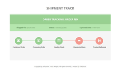 Shipment Track Responsive Widget Template