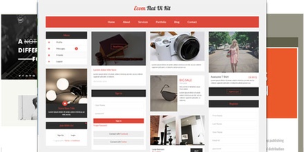 New Template Builder web template and mobile website template for free