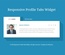 Responsive Profile Tabs Widget Template