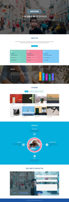 Designer a Personal Category Bootstrap Responsive Web Template