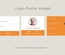 Login Profile Responsive Widget Template