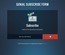 Genial Subscribe Form Flat Responsive widget Template