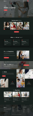 Dress Up a fashion category website template