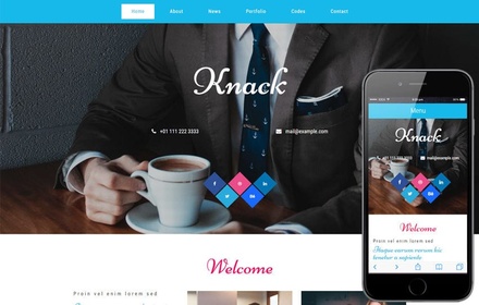 Knack a Corporate Business Category Flat Bootstrap Responsive Web Template