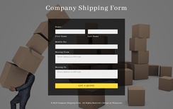 Shipping Form Flat Responsive Widget Template