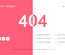 404 Error Widget Flat Responsive Widget Template