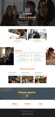 Enlighten an Education Category Flat Bootstrap Responsive Web Template