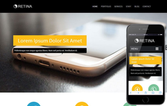 Retina Corporate Flat Responsive web template