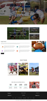 Playful Sports Category Bootstrap Responsive Web Template