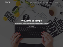 Tempo - Free Onepage Bootstrap Theme | BootstrapMade