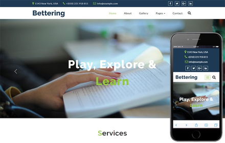 Bettering Education Category Bootstrap Responsive Web Template