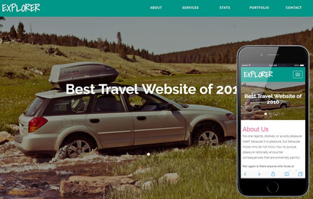 Explorer a Travel Category Flat Bootstrap Responsive Web Template