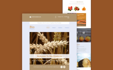 Bio Products a Email Responsive Web Template