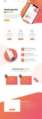 Lava Landing Page Template