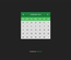 Flat Mini Calendar Widget