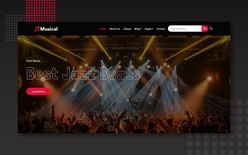 Musical a website template for a musician