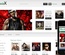 MusicX online shopping music Mobile Website Template