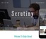 Scrutiny a Education Category Responsive Web Template