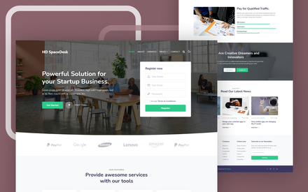 HD SpaceDesk Website Template