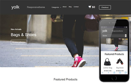 Yolk a Flat ECommerce Bootstrap Responsive Web Template