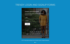 Trendy Login and Signup Forms Responsive Widget Template