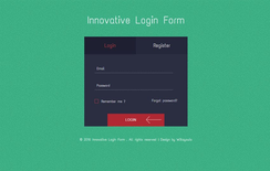 Innovative Login Form Flat Responsive Widget Template