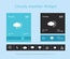 Cloudy weather Widget Responsive Template