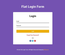 Flat Login Form Widget Flat Responsive Widget Template