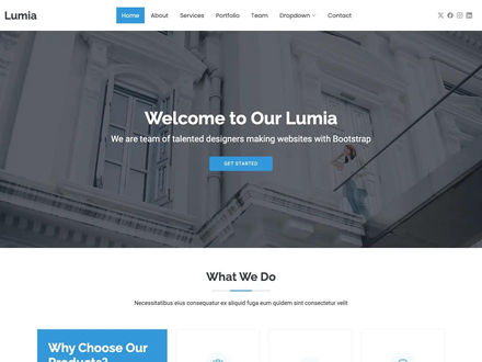 Lumia - Bootstrap Business Template | BootstrapMade