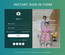 Instant Sign in Form a Flat Responsive Widget Template