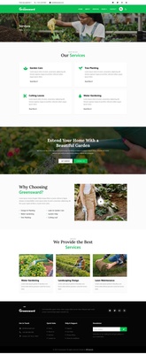 Greensward an agriculture category website template