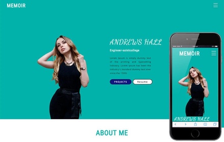 Memoir personal Category Bootstrap Responsive Web Template