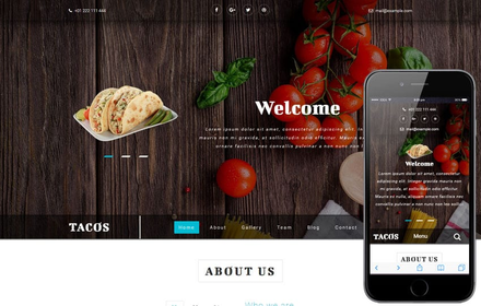 Tacos a Hotels and Restaurants Bootstrap Responsive Web Template