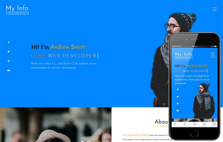 My Info a Personal Category Bootstrap Responsive Web Template