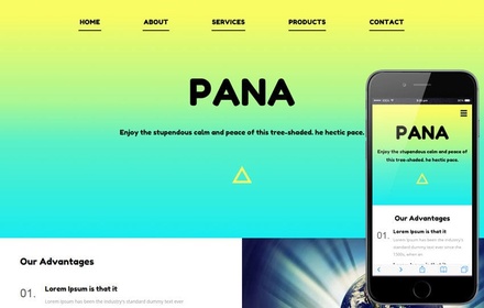 Pana a landingpage Multipurpose Flat Bootstrap Responsive Web Template