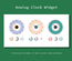 Analog Clock Widget Flat Responsive Widget Template