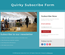 Quirky Subscription Form Responsive Widget Template