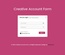 Creative Account Form Responsive Widget Template