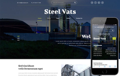 Steel Vats an Industrial Category Bootstrap Responsive Web Template