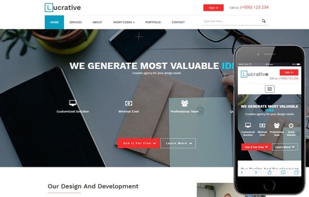 Lucrative a Corporate Business Category Flat Bootstrap Responsive Web Template