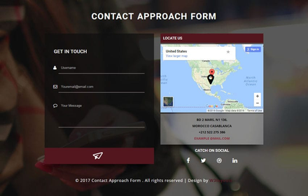 Contact Approach Form a Responsive Widget Template