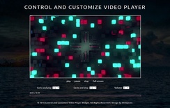 Control and Customize Video Player Responsive Widget Template