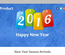 Product a New year Season Newsletter Responsive Web Template