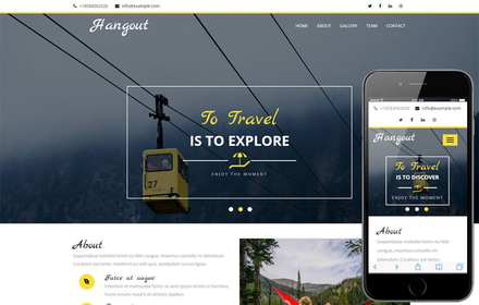 Hangout a Travel Category Flat Bootstrap Responsive Web Template