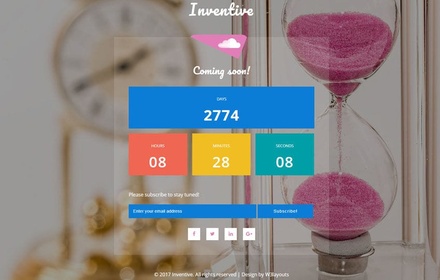 Inventive a Flat Responsive Widget Template