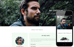 My Profile – Personal Portfolio category bootstrap Responsive  Web Template