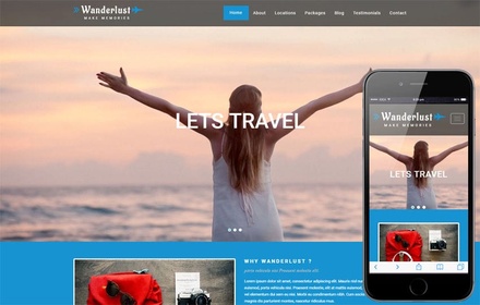 Wanderlust a Travel Category Bootstrap Responsive Web Template