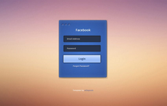 Facebook Login Form